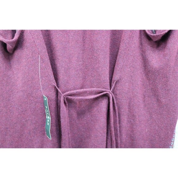 Lauren Ralph Lauren Sleeveless Open Front Cardigan-Lamb's Wool Cashmere-S-NWT - Picture 12 of 13